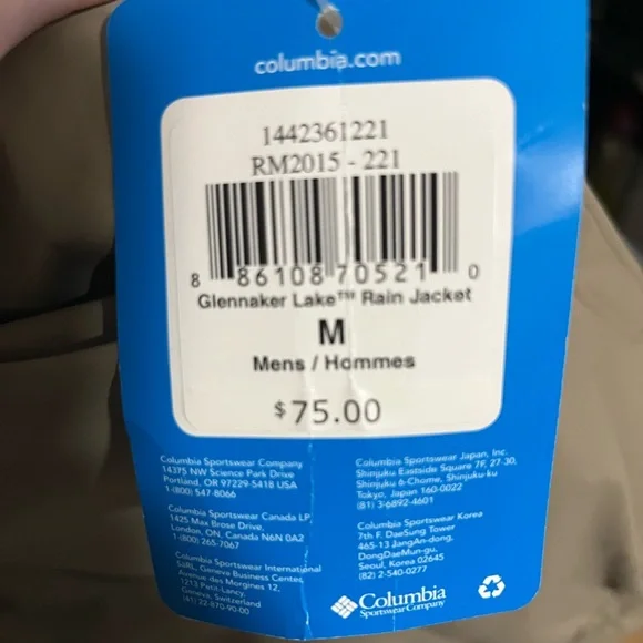 columbia rain jacket size medium - Picture 3 of 4